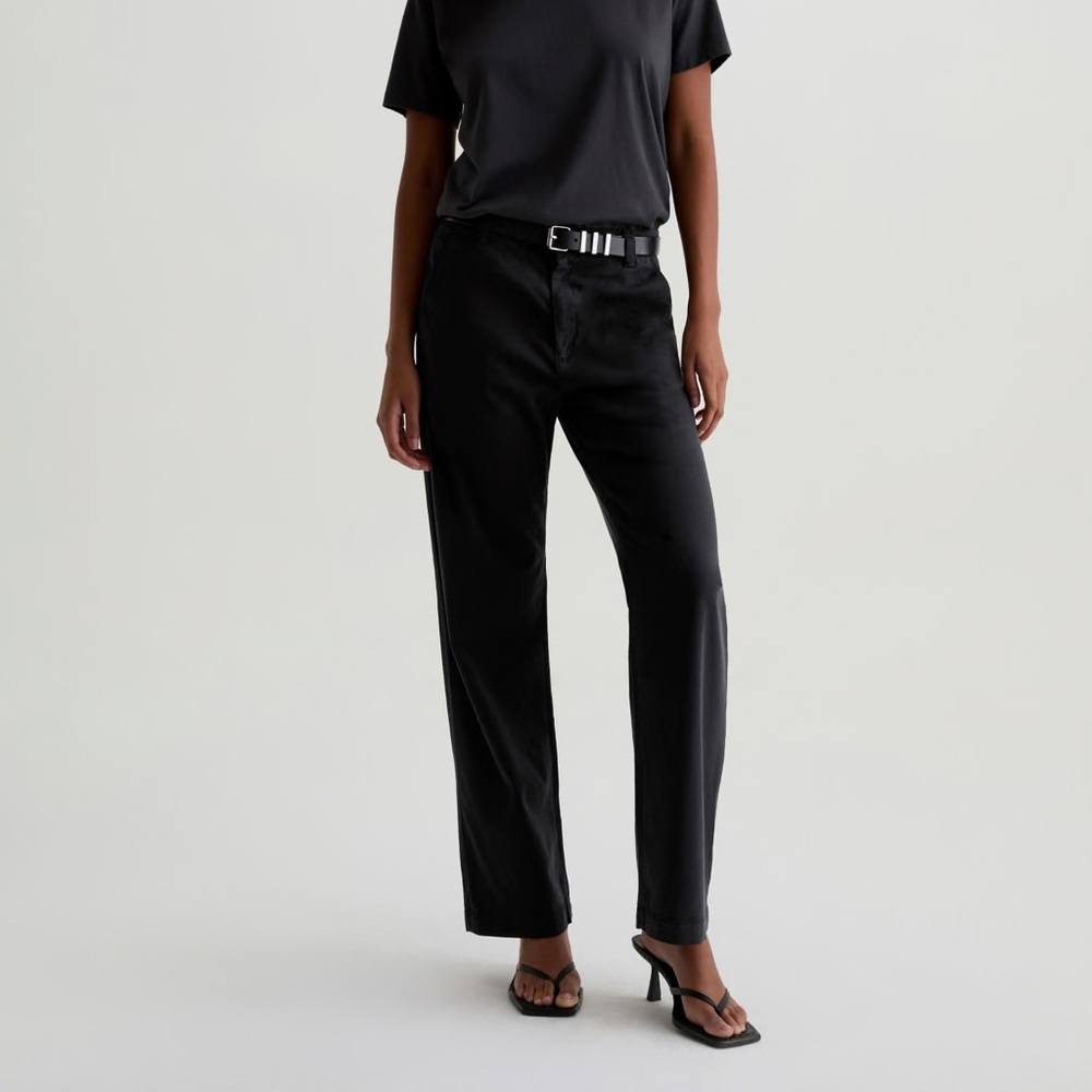 AG Adriano Goldschmied Women’s Black Caden Chinos